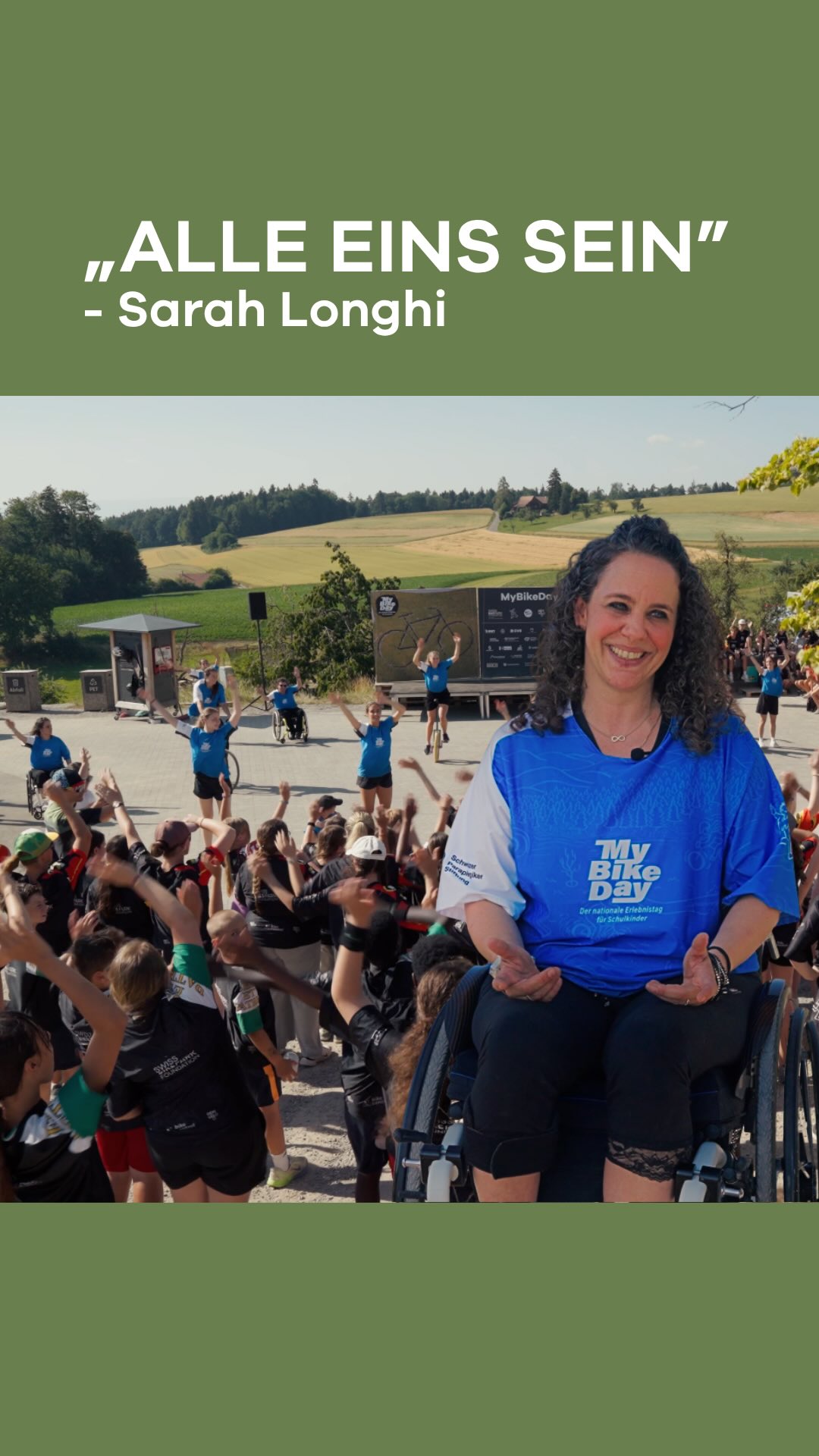 Tanzshow «Das Rad verbindet» am MyBikeDay mit Sarah Longhi im Rollstuhl